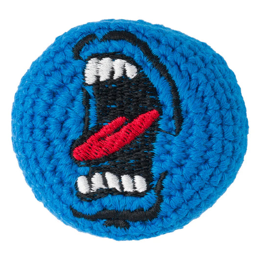 SANTA CRUZ Big Mouth Crochet Foot Bag Blue