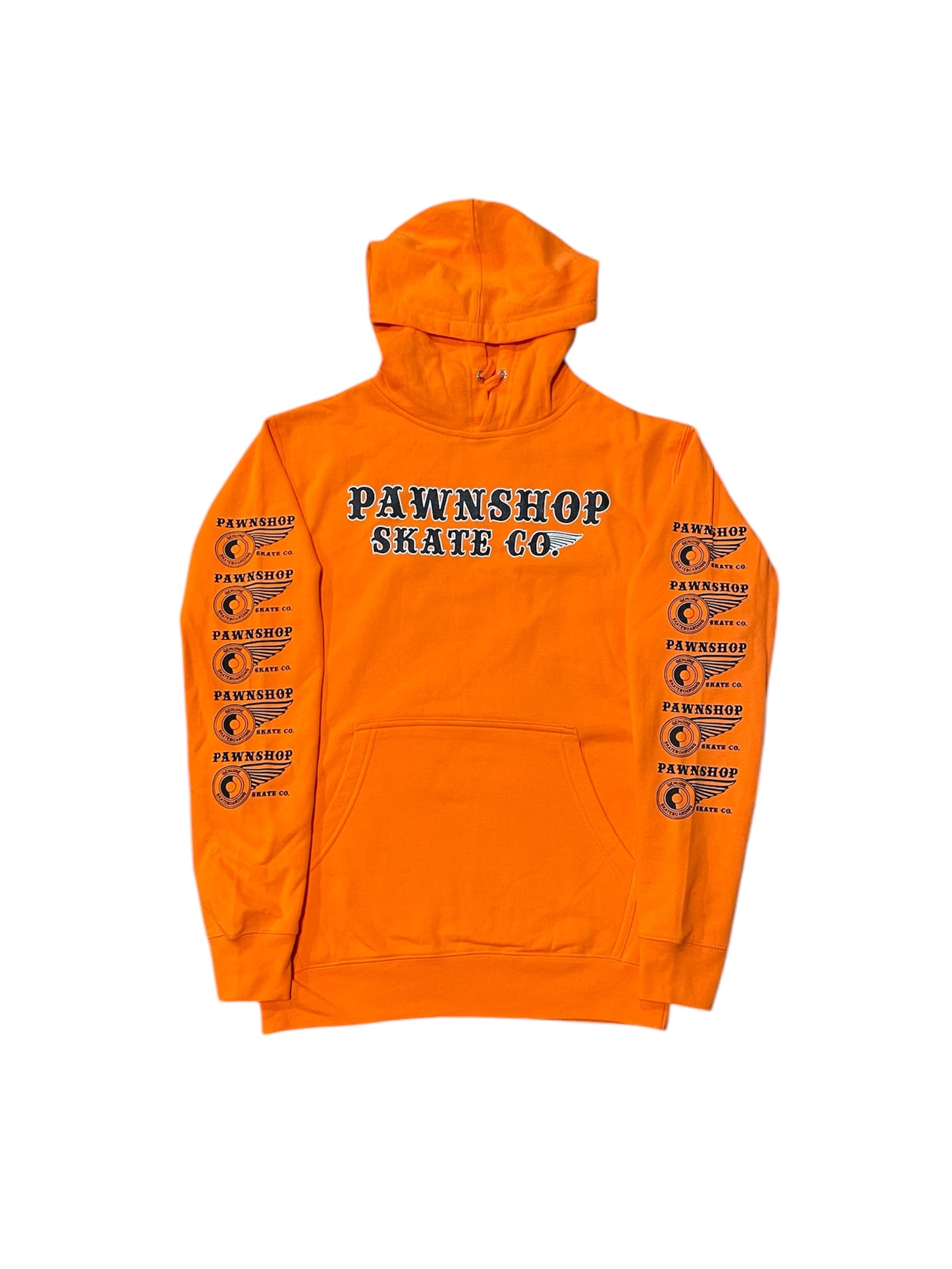 Pawnshop Stamp Orange W/W Hoodie