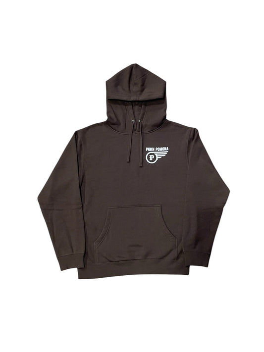 Pawnshop Pomona Stamp Hoodie Brown(Pomona)