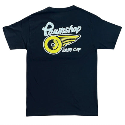 Pawnshop Chain Stitch Wing & Wheel Tee