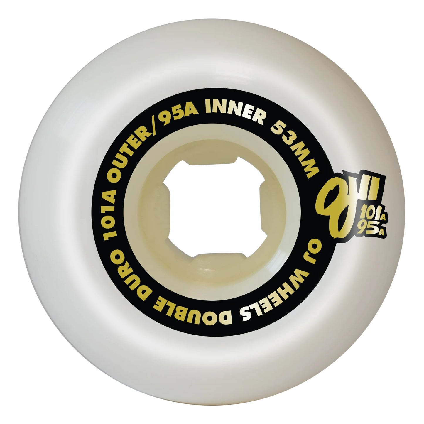 OJ Wheels Double Duro White Mini Combo 101a/95a