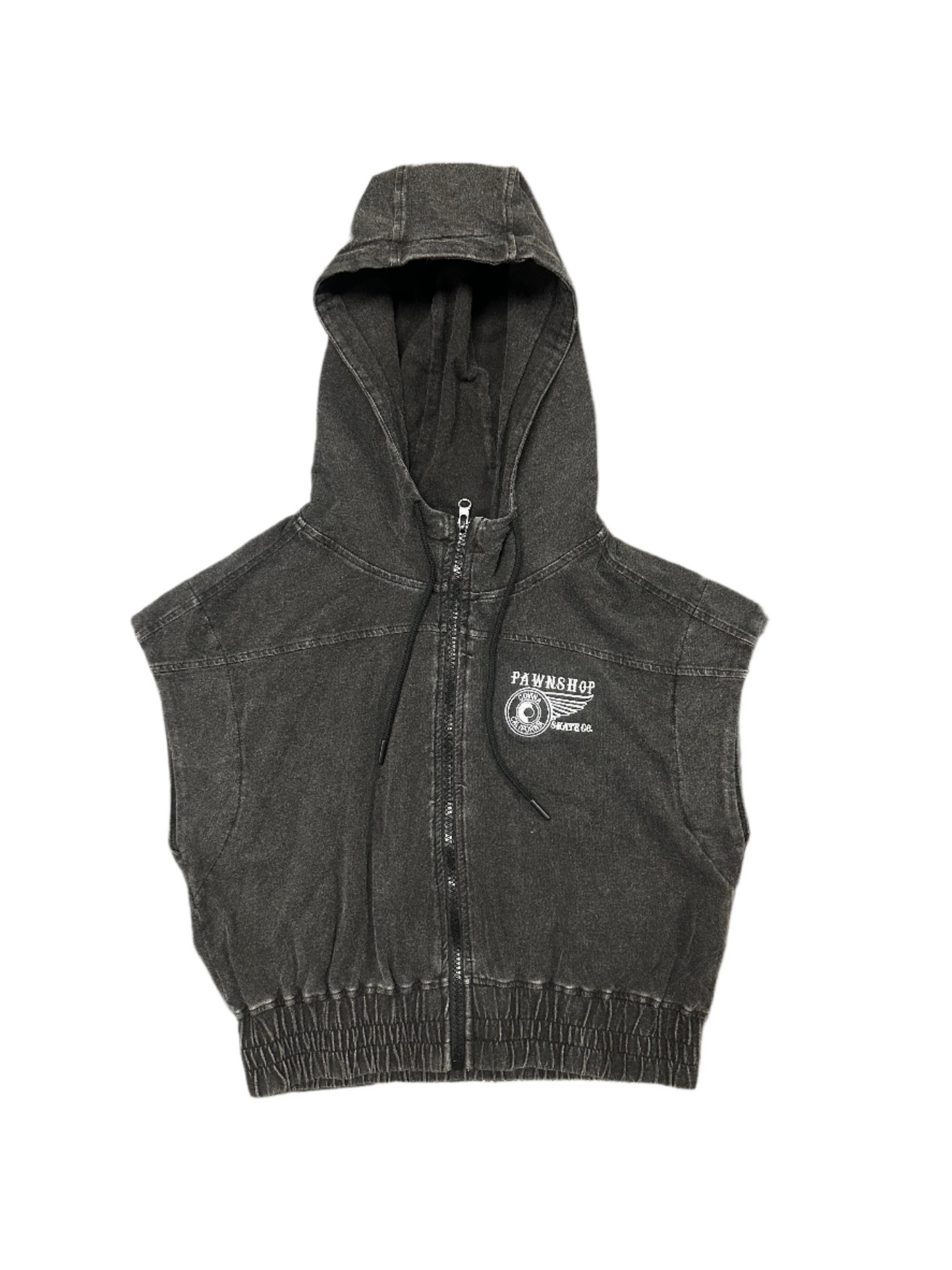 Womens W&W Embroidered Hooded Vest