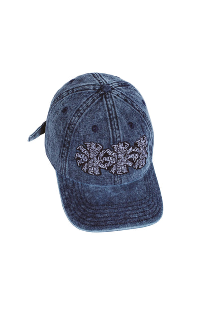 FA 3 Spiral Washed Denim 6 Panel Hat