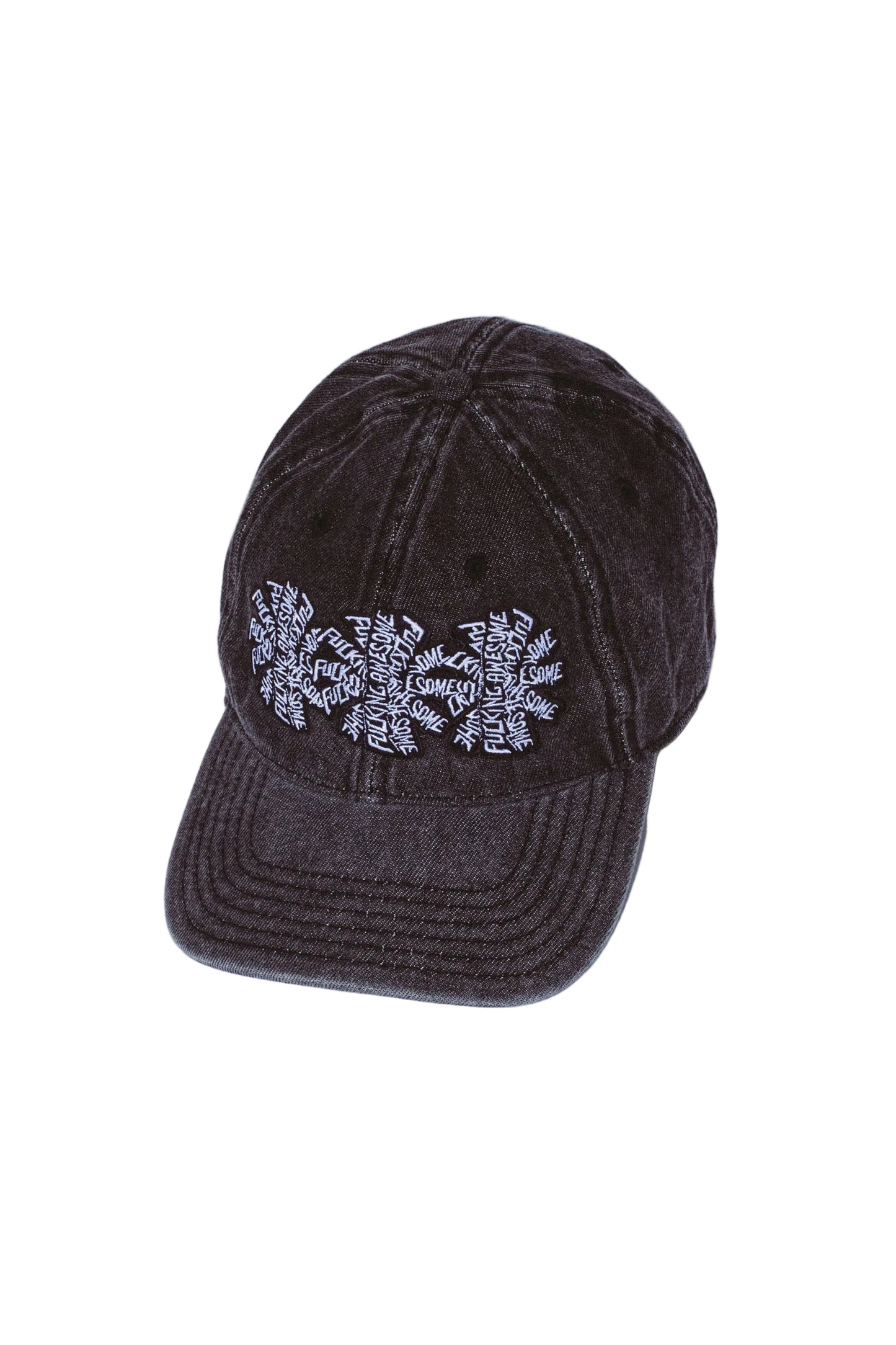 FA 3 Spiral Washed Denim 6 Panel Hat