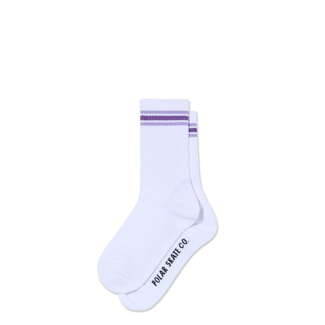 Polar Skate Co. Rib Striped Crew Socks