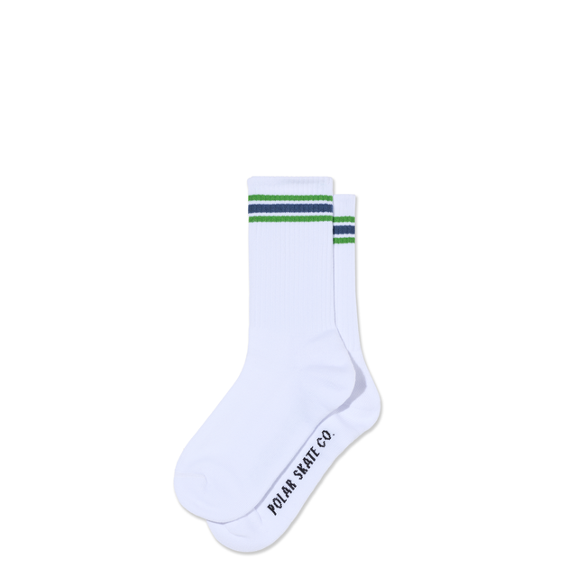 Polar Skate Co. Rib Striped Crew Socks