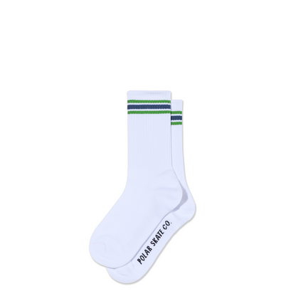 Polar Skate Co. Rib Striped Crew Socks
