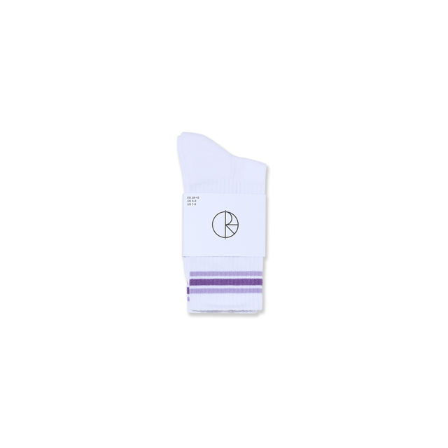 Polar Skate Co. Rib Striped Crew Socks