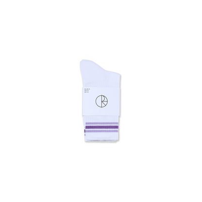 Polar Skate Co. Rib Striped Crew Socks