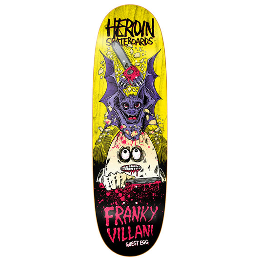 Heroin Skateboards Franky Villani Guest Egg Deck 9.5