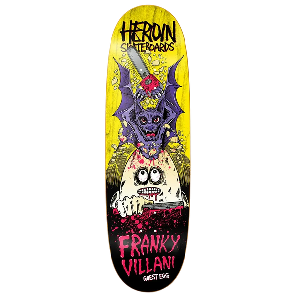 Heroin Skateboards Franky Villani Guest Egg Deck 9.5