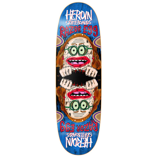 Heroin Skateboards Auntie Razoregg Deck 9.75