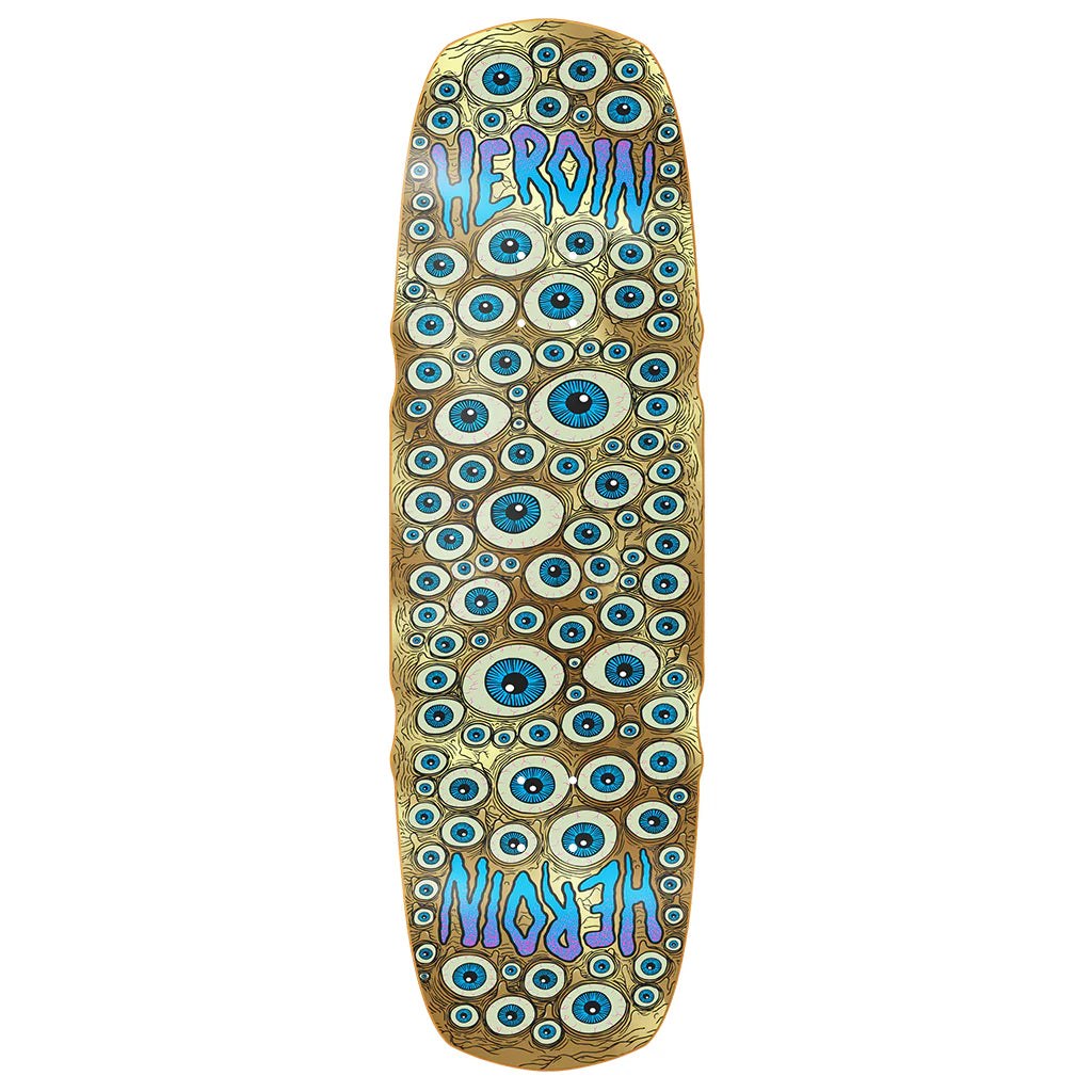 Heroin Skateboards Seeing Double Mutated Gold 9.5