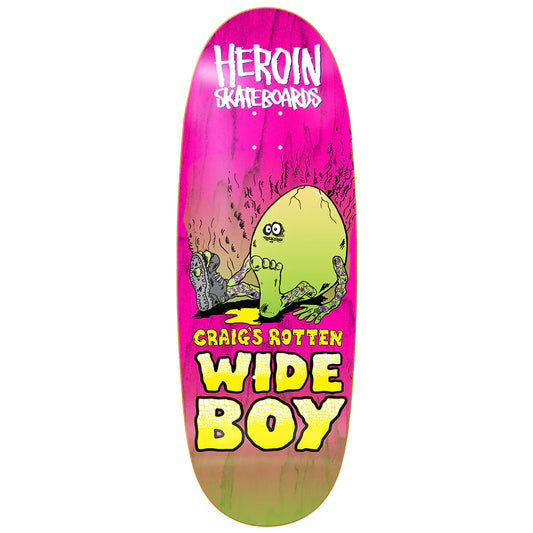 Heroin Skateboards Craig Questions Rotten Wide Boy 10.75