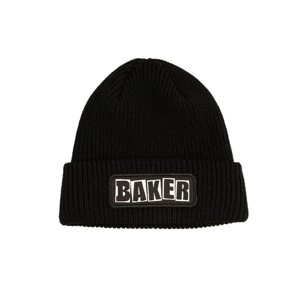 Baker Skateboards Black Patch Beanie