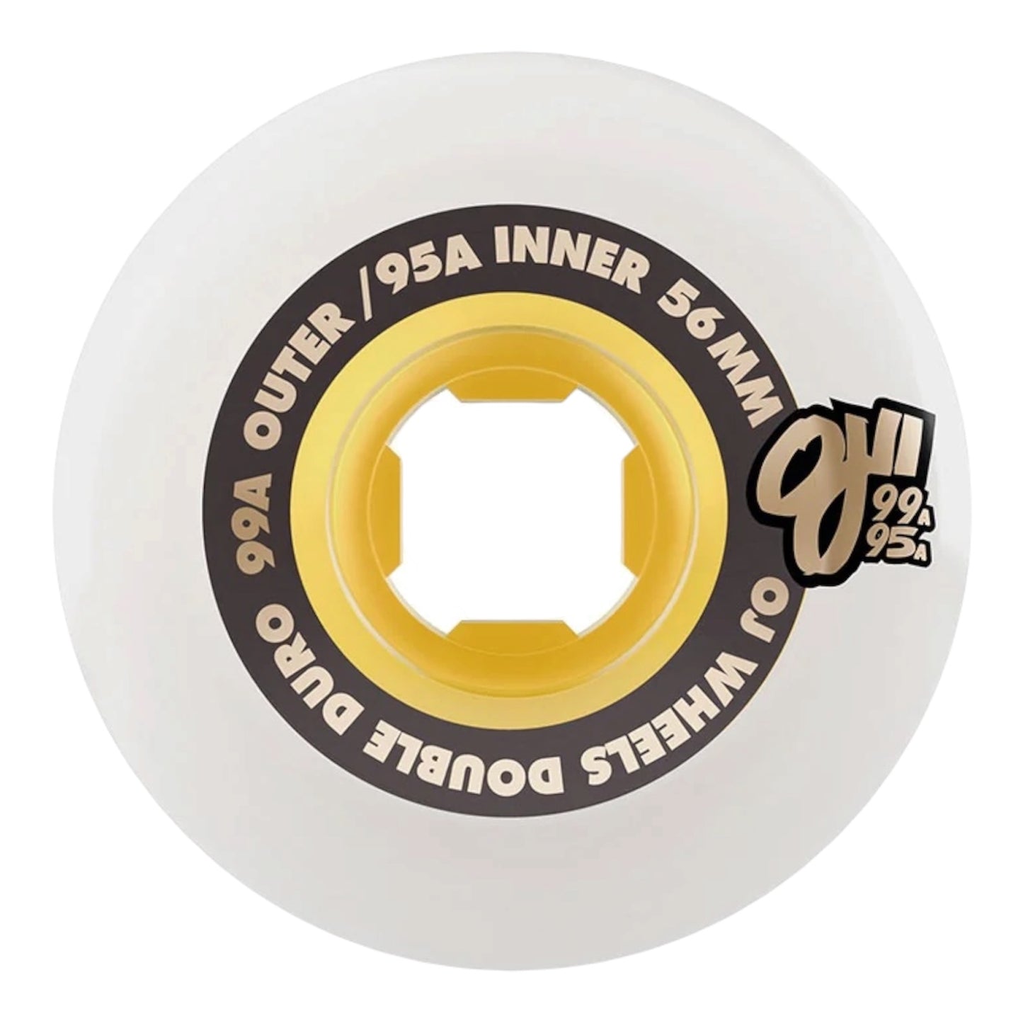 OJ Double Duro White Gum Chubbies Wheels