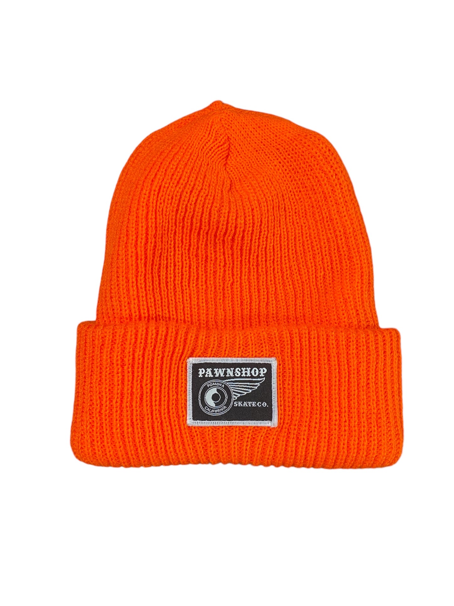 Pawnshop POMONA Classic Knitted Beanie (Little Black/White Patch)