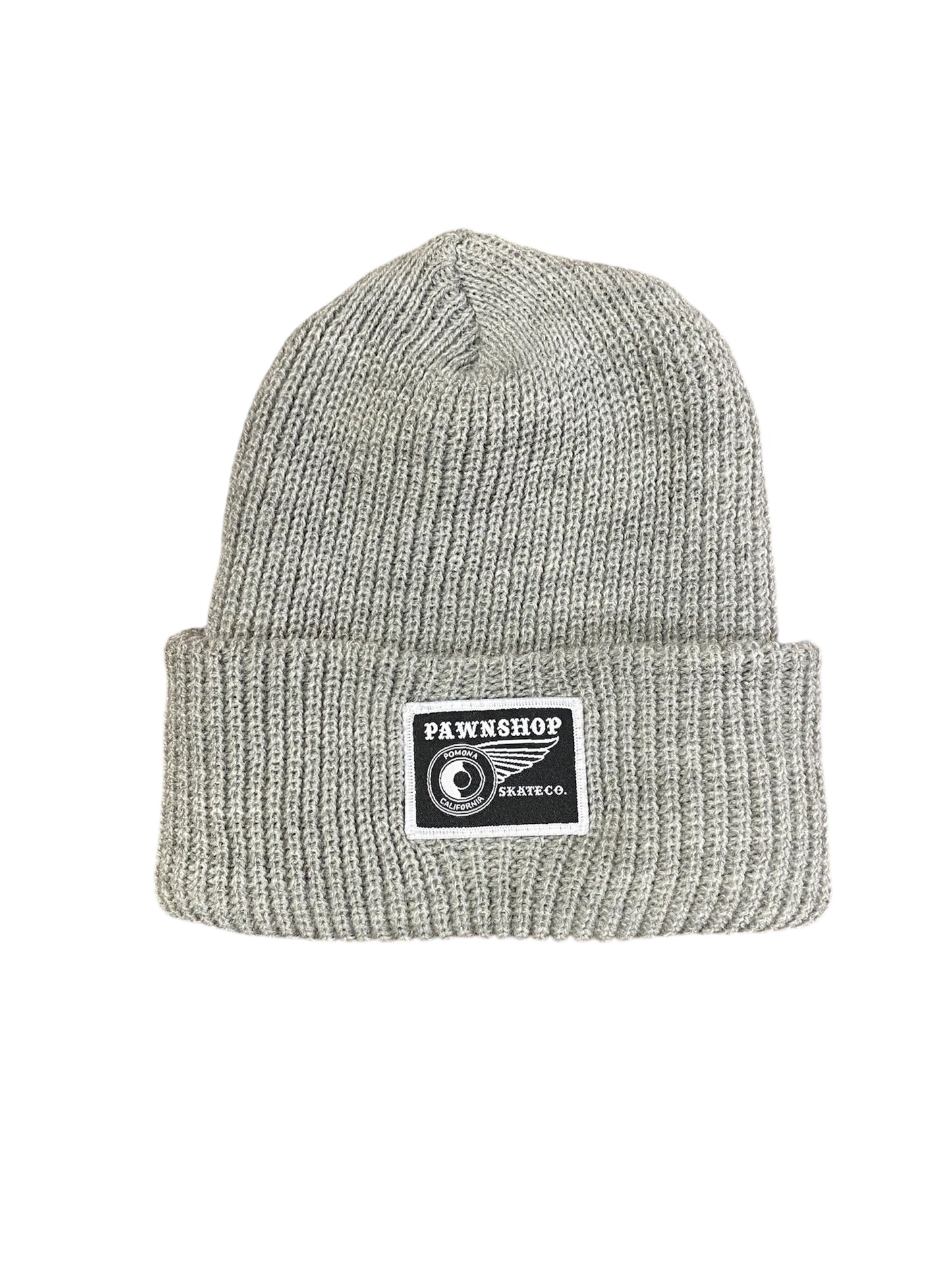 Pawnshop POMONA Classic Knitted Beanie (Little Black/White Patch)