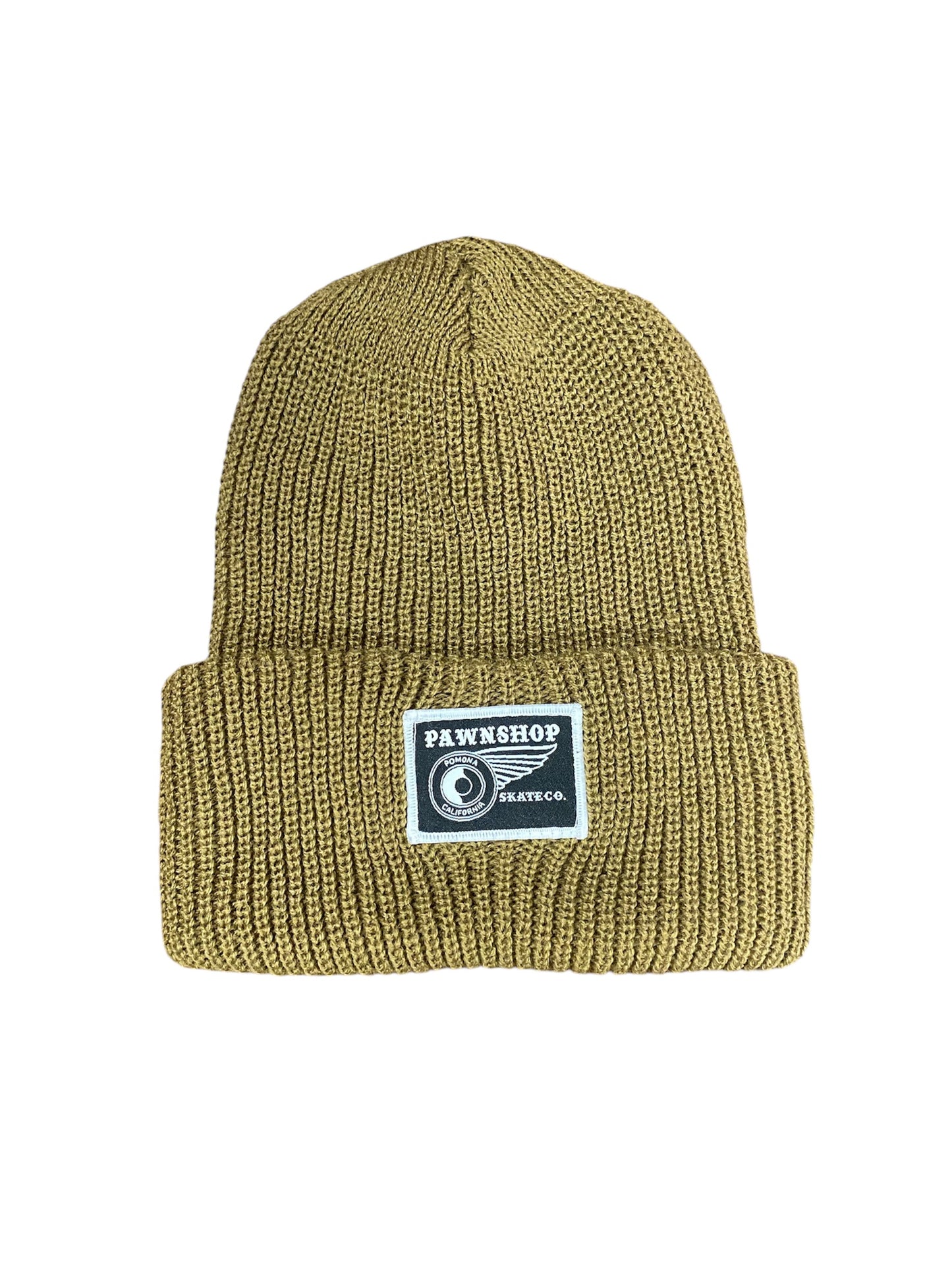 Pawnshop POMONA Classic Knitted Beanie (Little Black/White Patch)