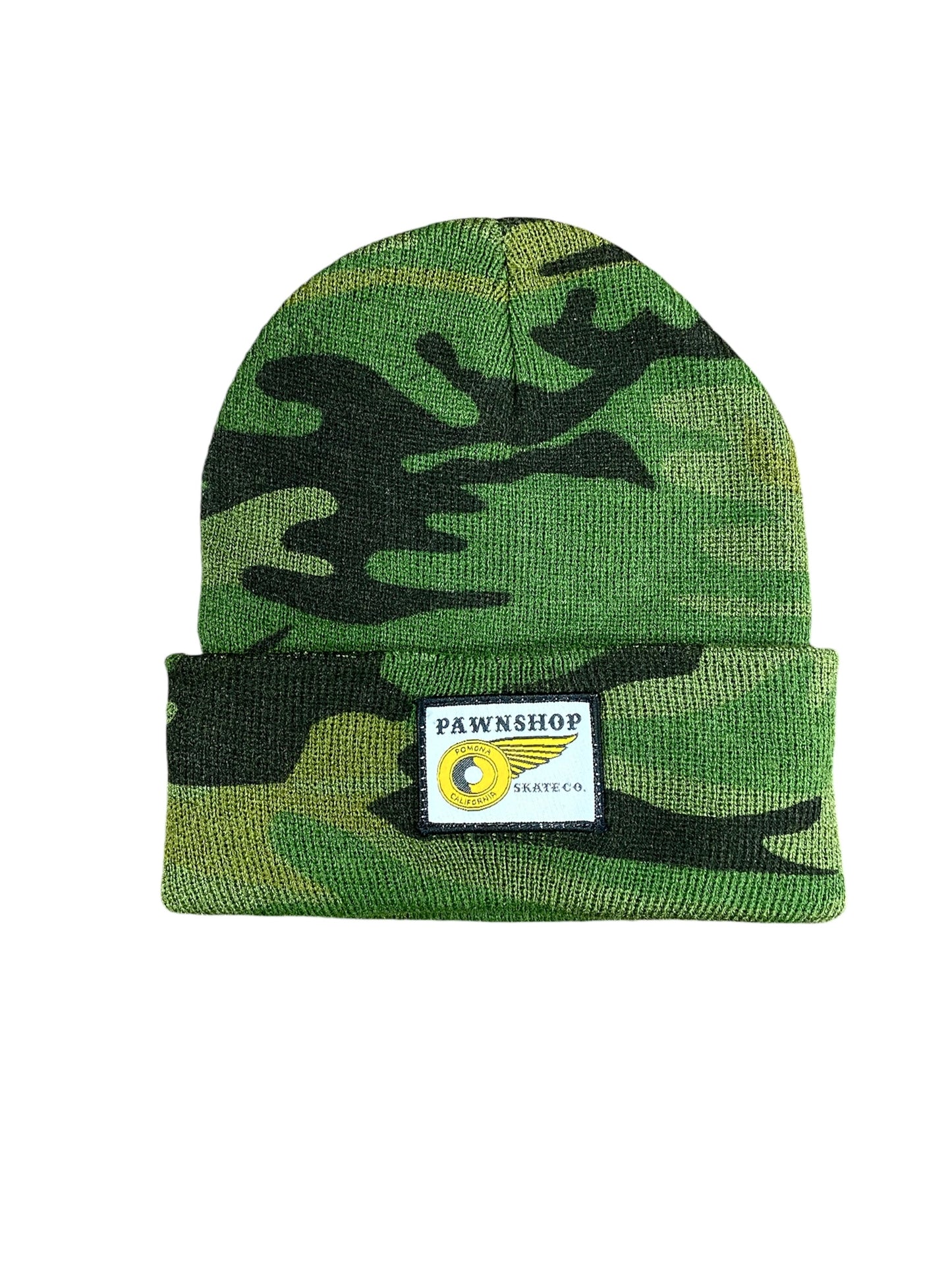 Pawnshop POMONA Deluxe Camo Watch Cap Beanie (OG Little Patch)