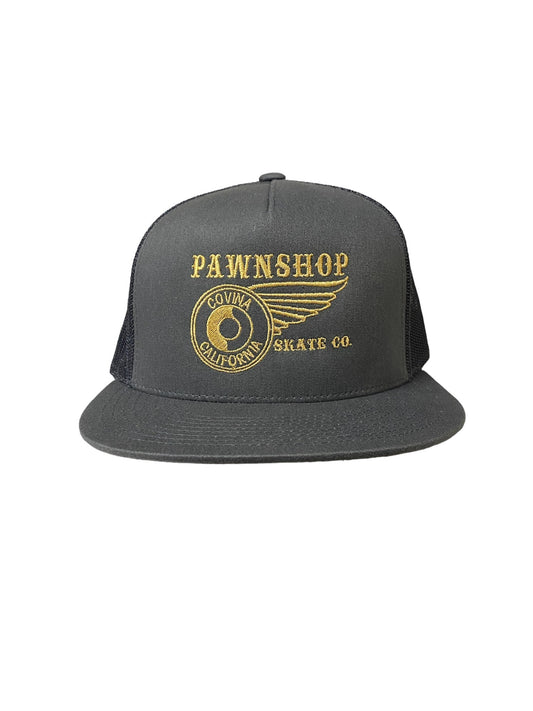 Pawnshop W&W Embroidered Trucker Hat (GREY)