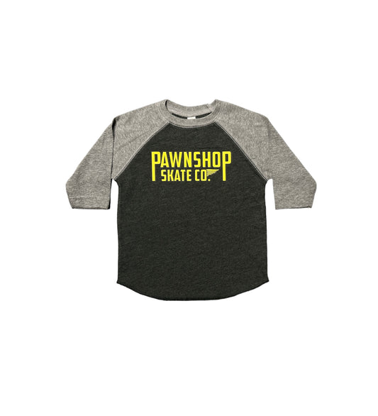 Toddler Yellow Paperboy Baseball Tee