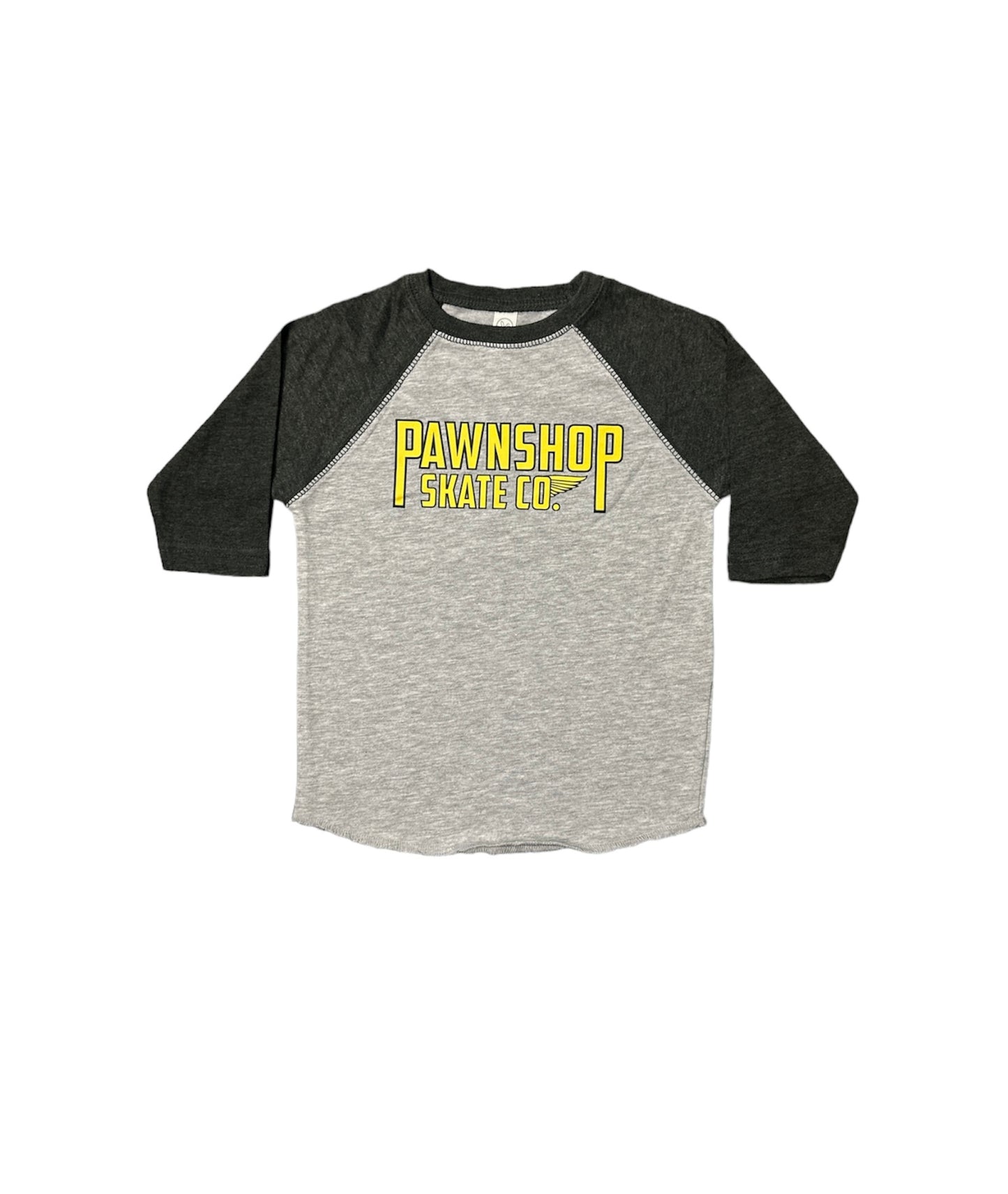 Toddler Yellow Paperboy Baseball Tee