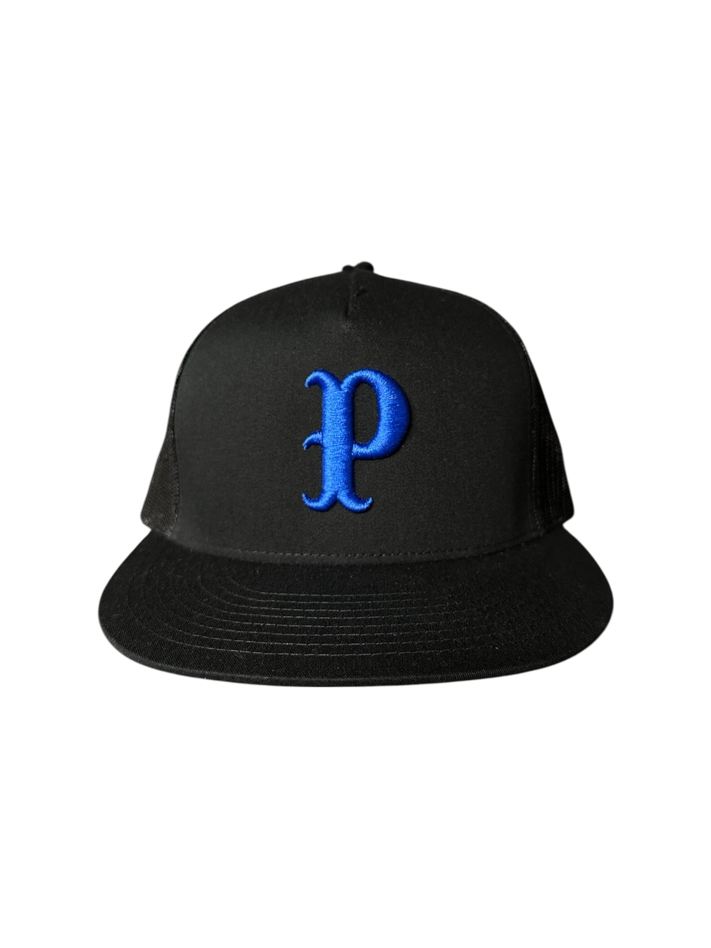 Pawn Embroidered P Black Trucker Hat
