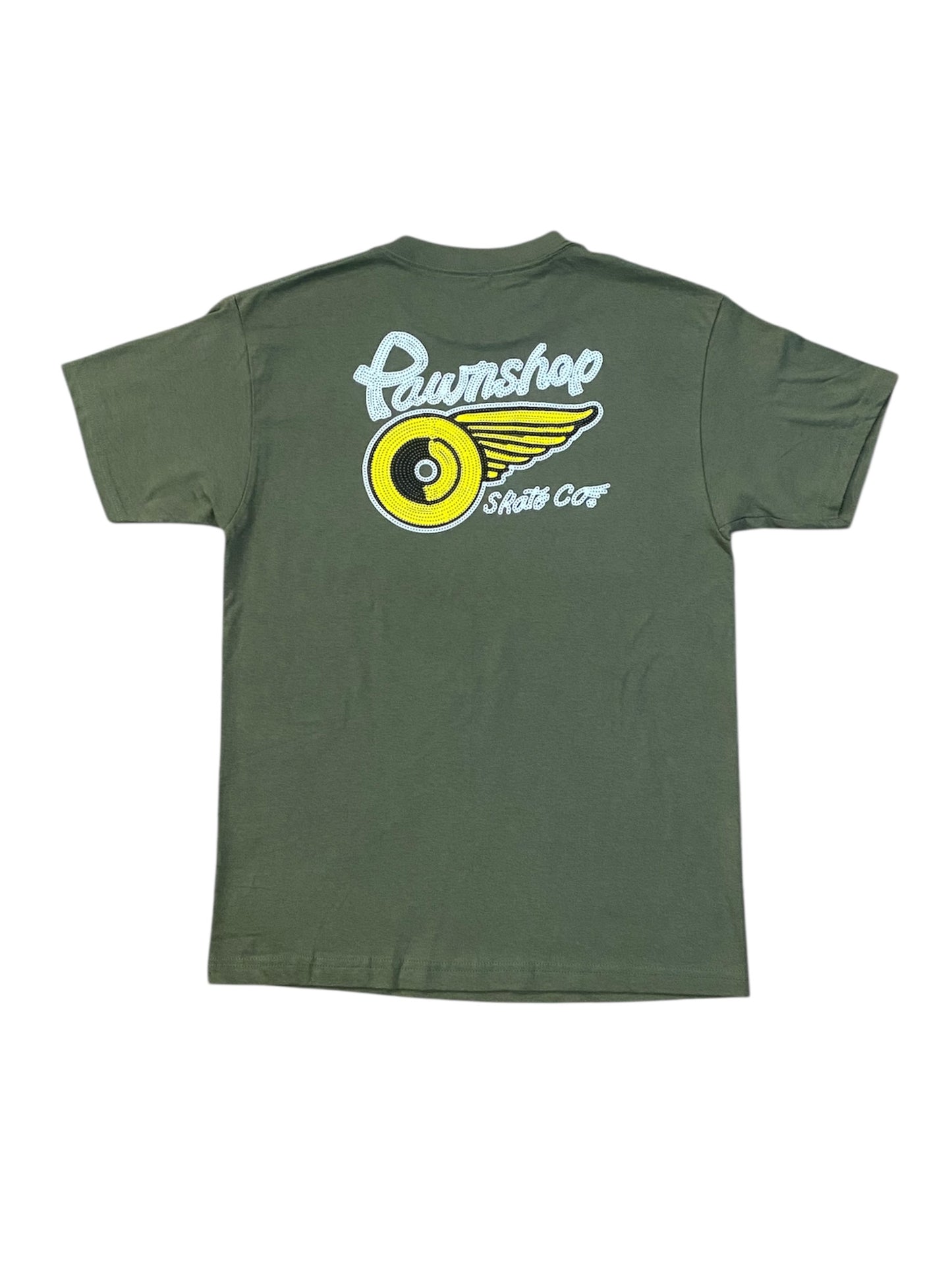 Pawnshop Chain Stitch Wing & Wheel Tee