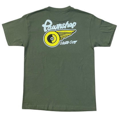 Pawnshop Chain Stitch Wing & Wheel Tee