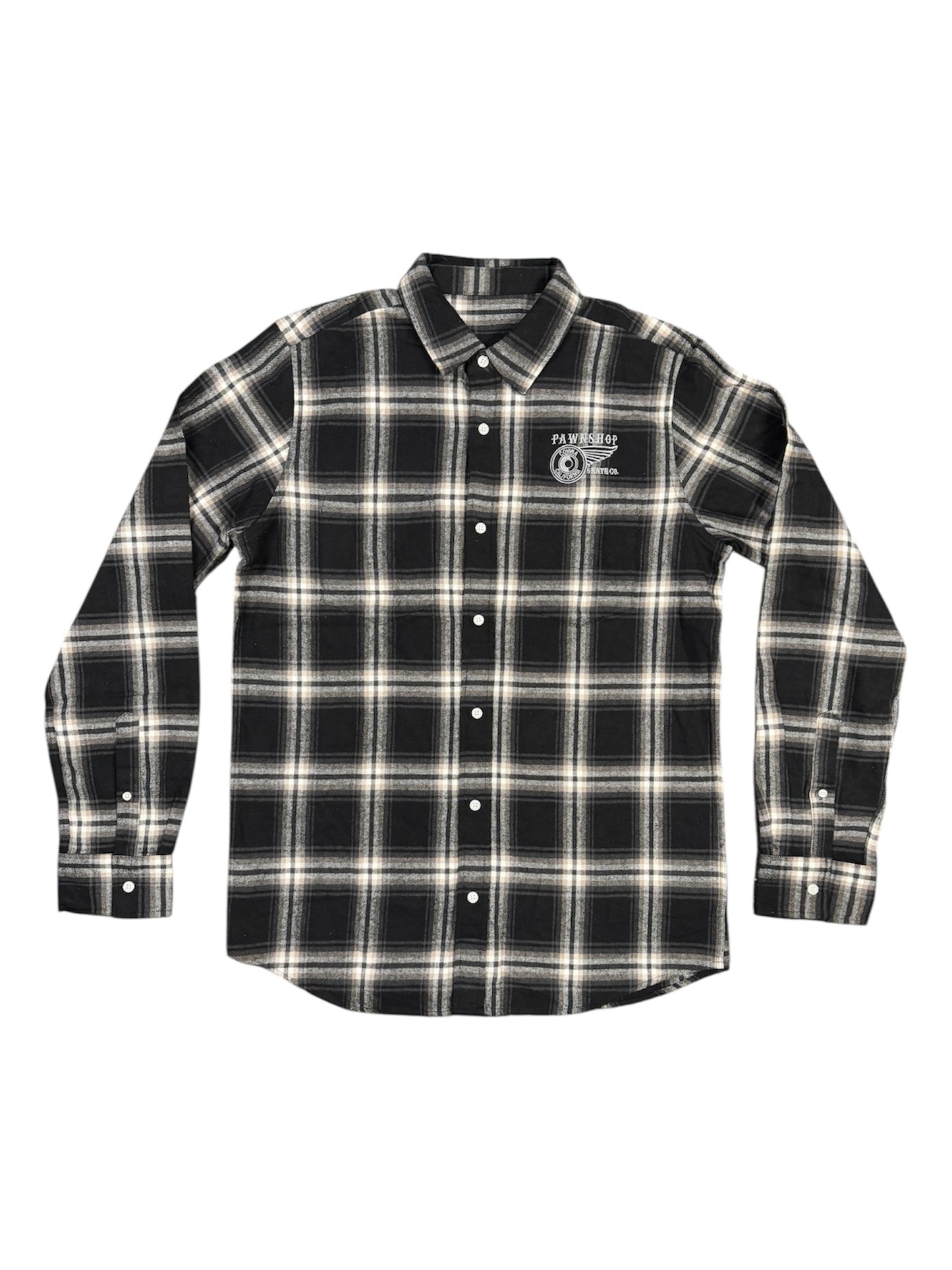 Pawnshop Embroidered Wing & Wheel Flannel
