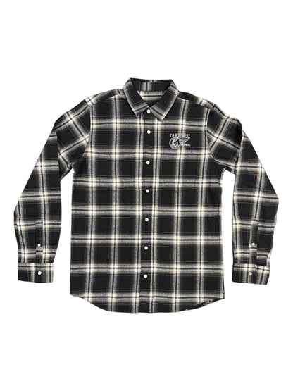 Pawnshop Embroidered Wing & Wheel Flannel