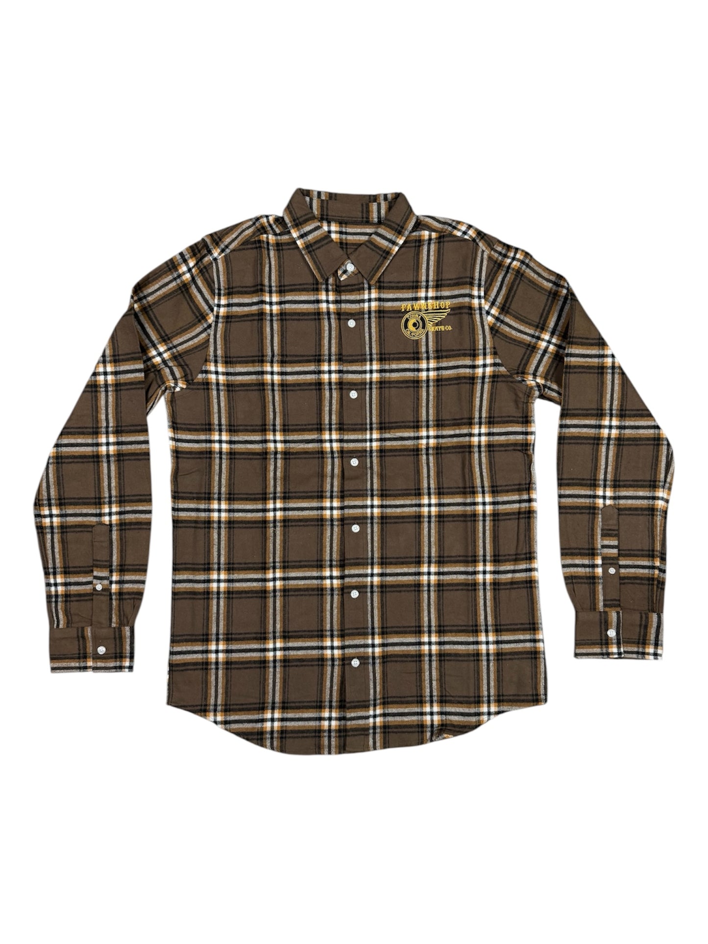 Pawnshop Embroidered Wing & Wheel Flannel