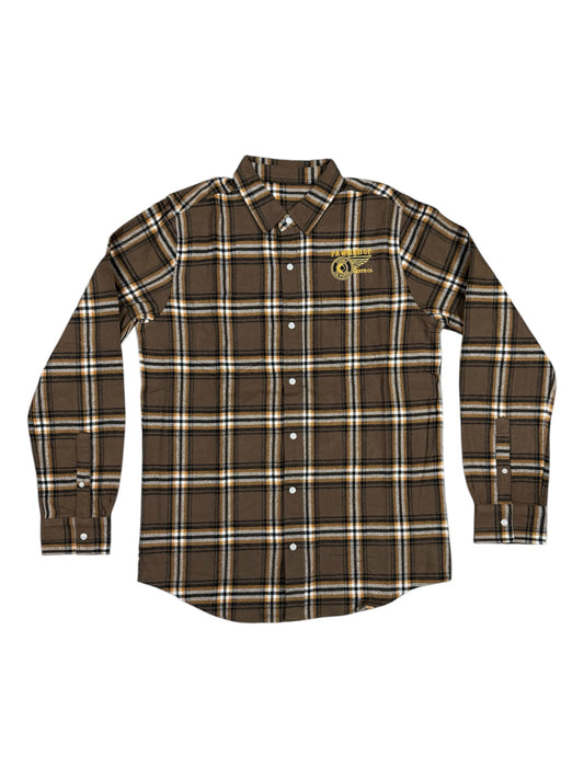Pawnshop Embroidered Wing & Wheel Flannel