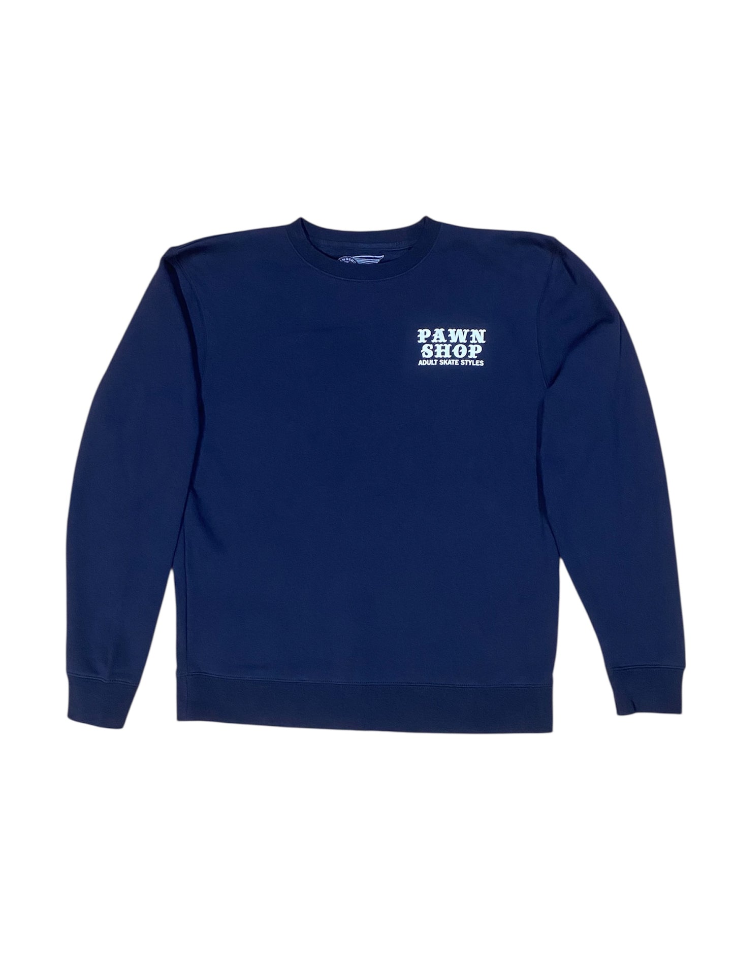 Pawnshop Adult Skate Styles Crewneck (Navy)
