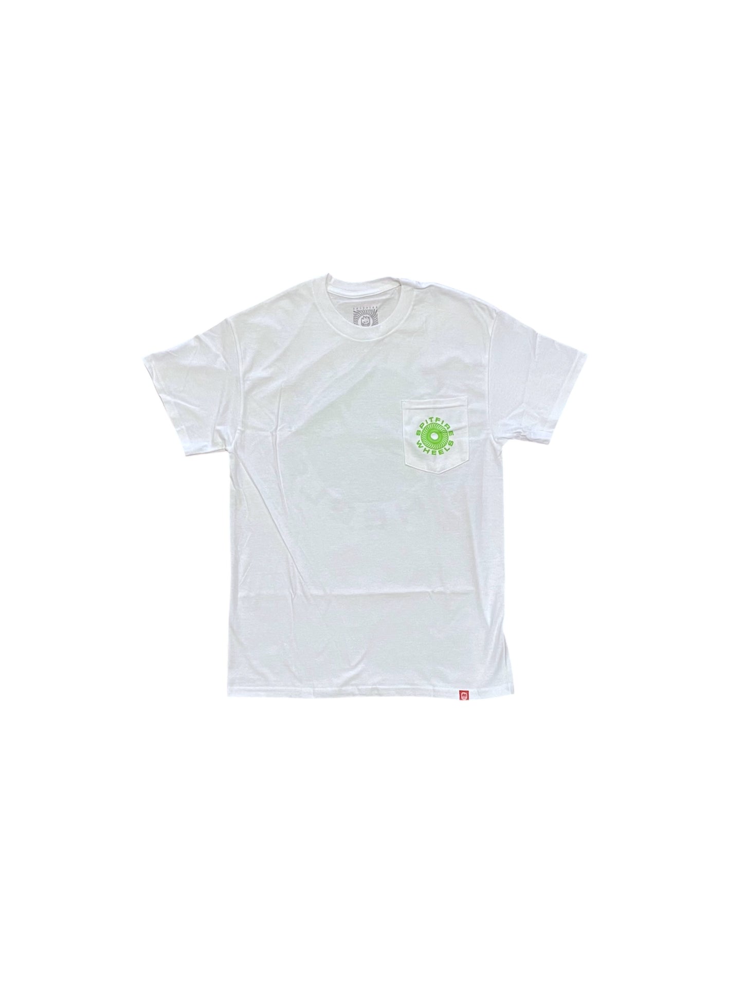 Spitfire Classic '87 Swirl S/S Pocket Tee (White/Green)