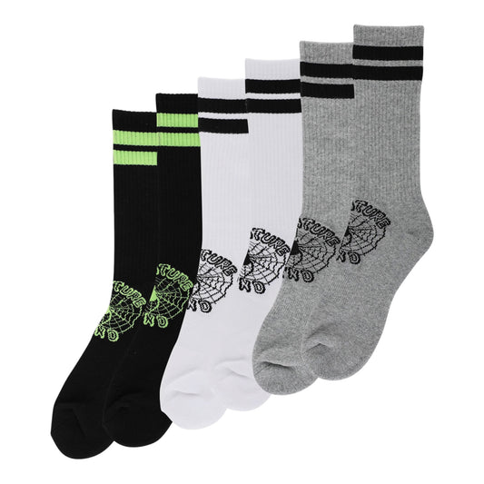Creature Web Crew Socks (3 Pair)