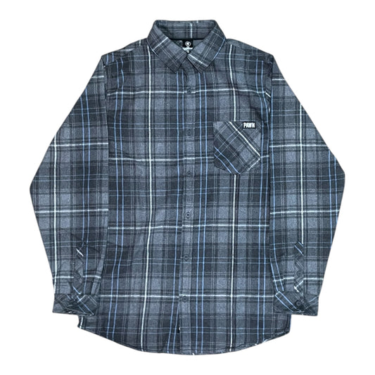 Pawn Army Pocket Flannel Grey/White/Blue