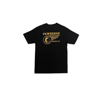 Pawnshop Genuine Wing & Wheel Tee (Black)