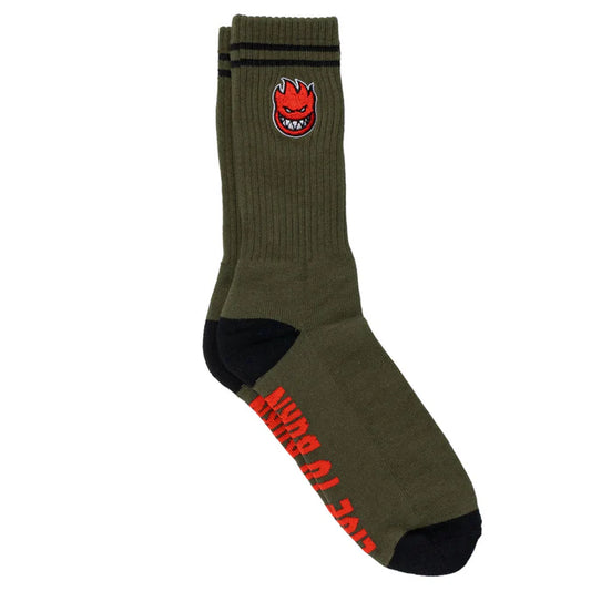 Spitfire Big Head Fill Embroidered Sock