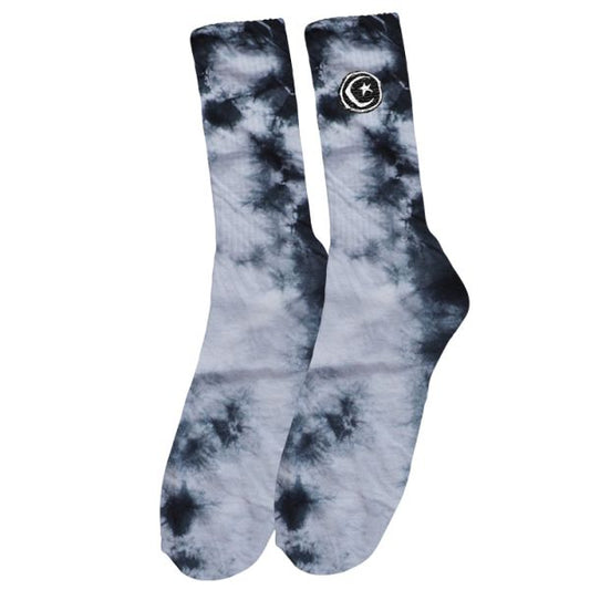 Foundation Tie Dye Sock Black/White