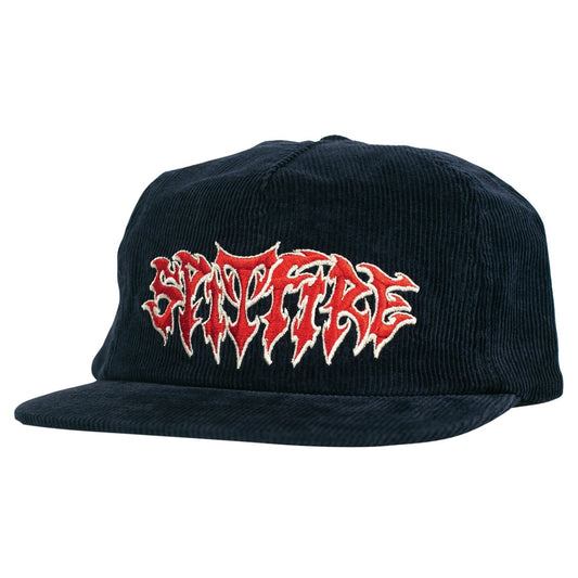 Spitfire Demon Script Snap back Hat (Navy Blue)