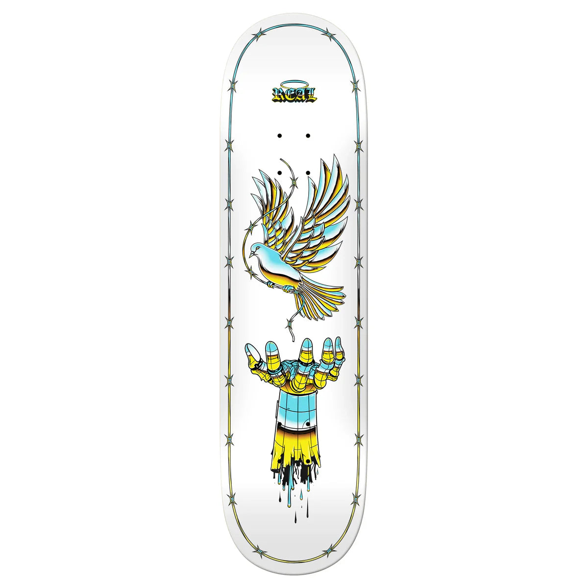 Real Skateboards Synthetic Peace Deck 8.25