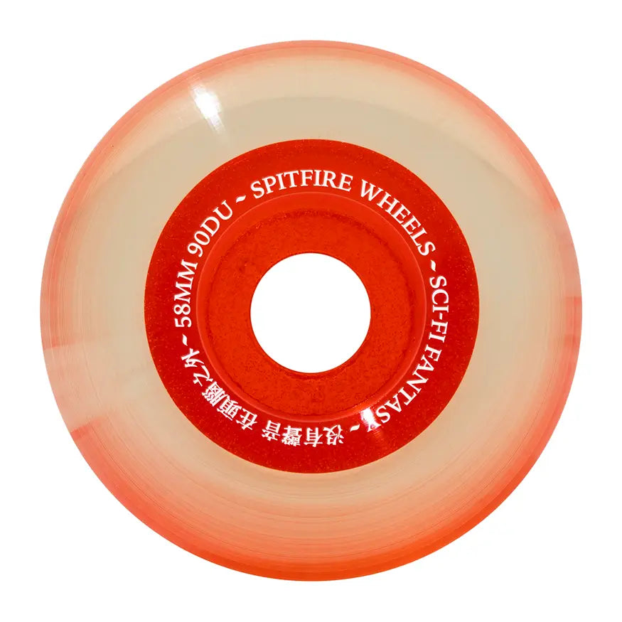 SPITFIRE Wheels SAPPHIRE SCI-FI Orange 58mm 90 Duro